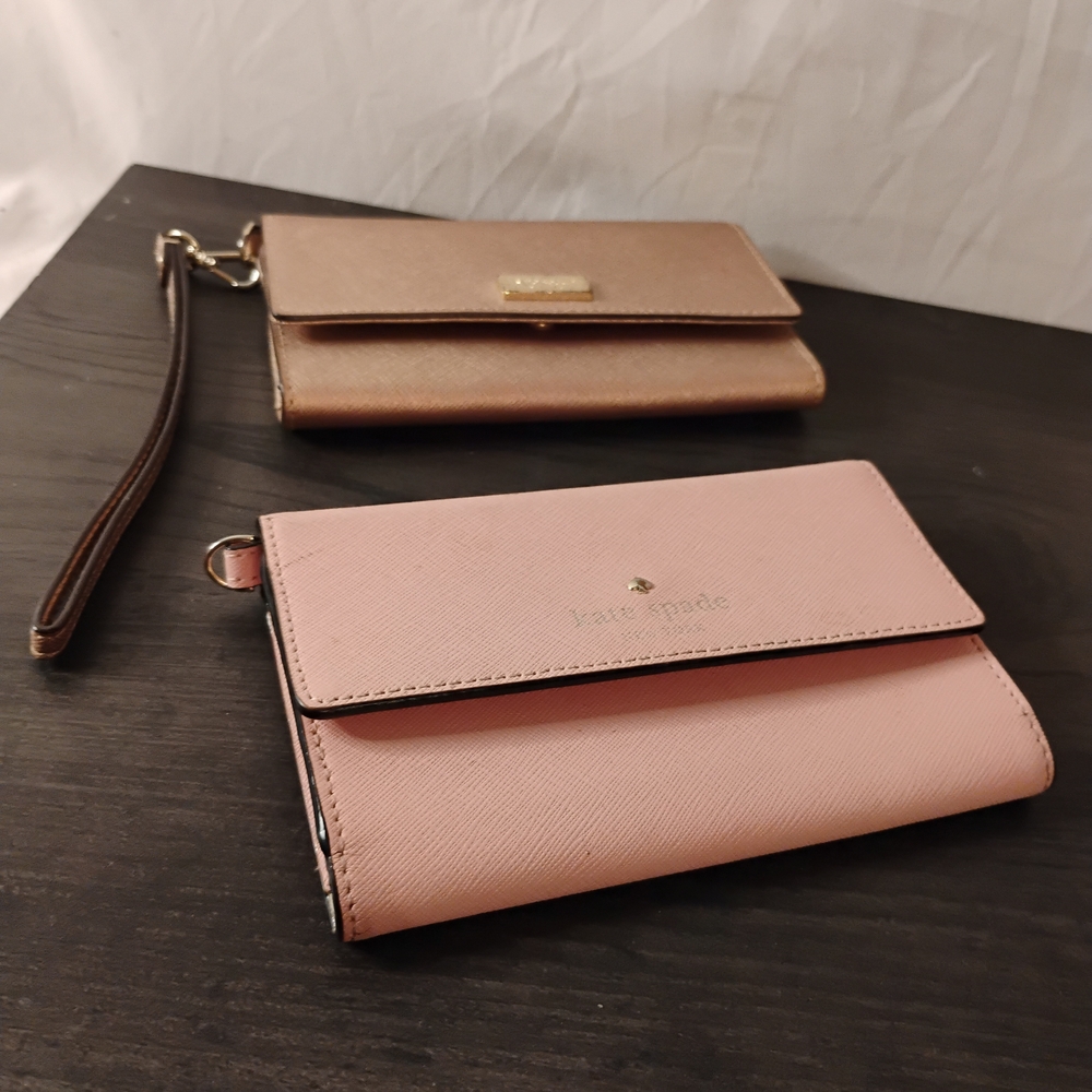 Kate Spade Leather Wristlet/Wallet Set